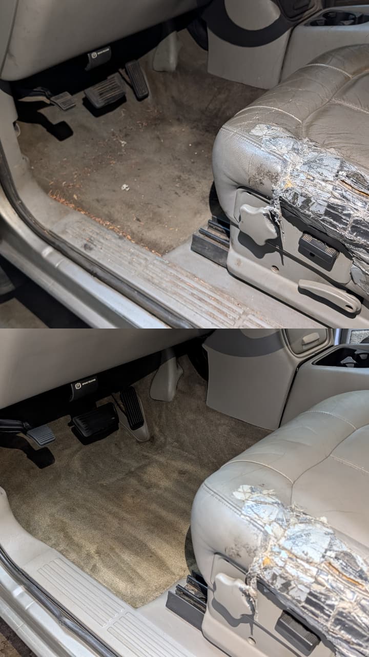 Vehicle Interior after our extensive Interior Restoration service