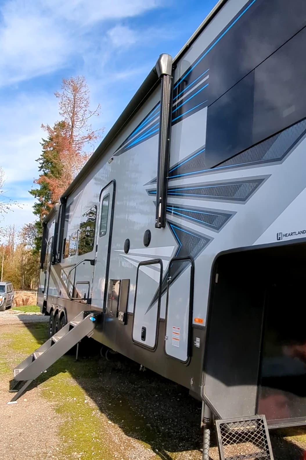 Detailed RV toy hauler interior